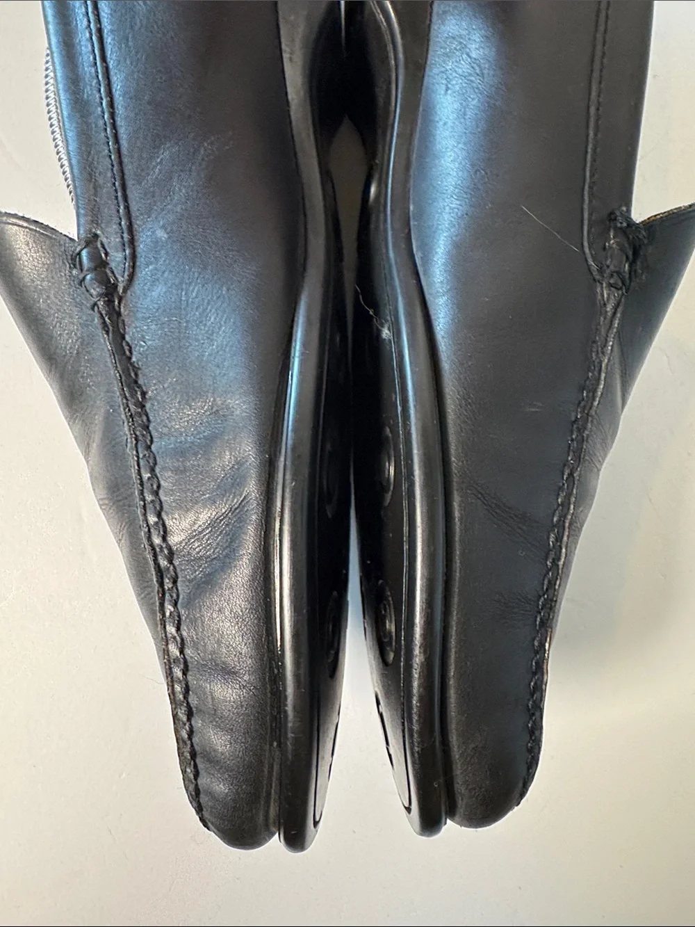 CHURCH'S VTG? Men's Classic Black Leather Slip-On Loafers Minimal UK 9.5 US 10.5